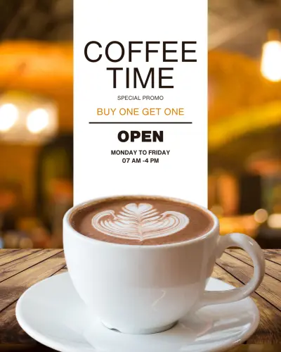 تصميم بوست سوشيال ميديا احترافي لكافيه / Coffee Shop