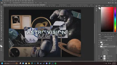 صورة العمل تصميم احترافي باستخدام Photoshop | لوجو – سوشيال ميديا – إعلانات جذابة