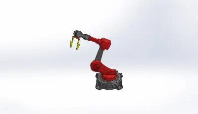 تصميم ومحاكاة ذراع روبوتية متكاملة (SOLIDWORKS to MATLAB/Simulink)