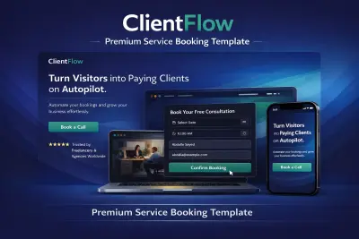 واجهة مستخدم احترافية لمنصة حجز خدمات متكاملة، مبنية بأحدث معايير تطوير الواجهات الأمامية.