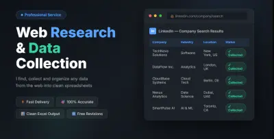 Web Research & Data Collection