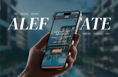 Alef real Estate landing page