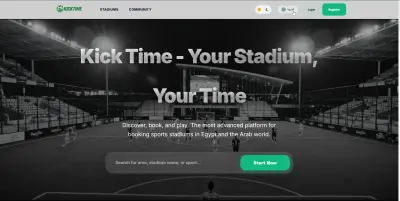 موقع حجوزات ملاعب كرة “Kick Time”