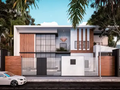 Visualization of Exterior design for a villa