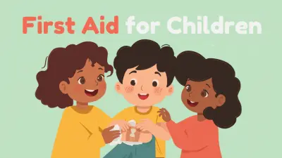 تصميم عرض PowerPoint تفاعلي ومبهر عن الإسعافات الأولية للأطفال