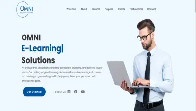 منصة OMNI Edu – موقع إلكتروني تعريفي