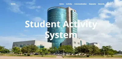 ويب سايت لنشاطات الجامعه