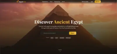 موقع لحجز وزيارة الاماكن السياحية المختبئة في مصر