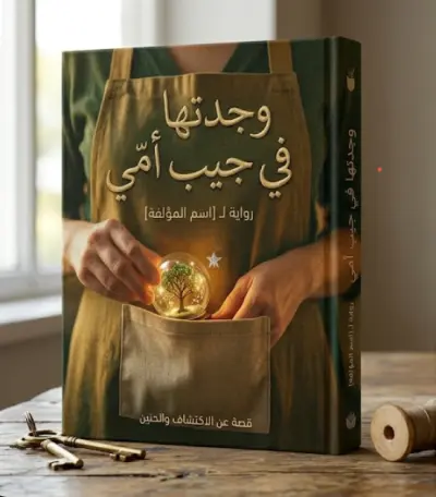 تصميم غلاف رواية "وجدتها في جيب أمي"