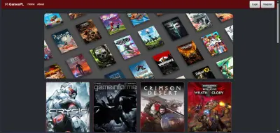 موقع عرض ألعاب تفاعلي باستخدام ASP.NET MVC
