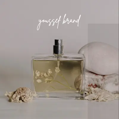 تصميم إعلان احترافي لبرفان فاخر بأسلوب عصري