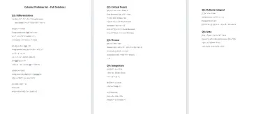 حل وتنسيق مسائل الرياضيات والتفاضل والتكامل (Calculus) بدقة عالية.