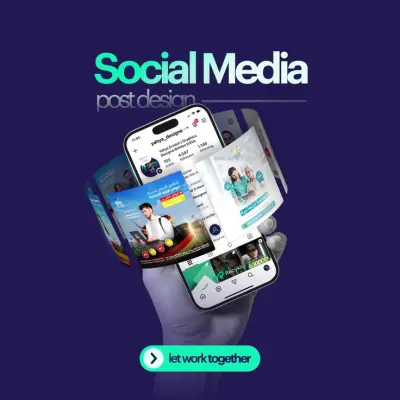 تصميم بوستات سوشيال ميديا احترافية وجذابة لزيادة التفاعل