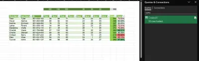 صورة العمل import data from csv file  and make Formula to calculate the total sum