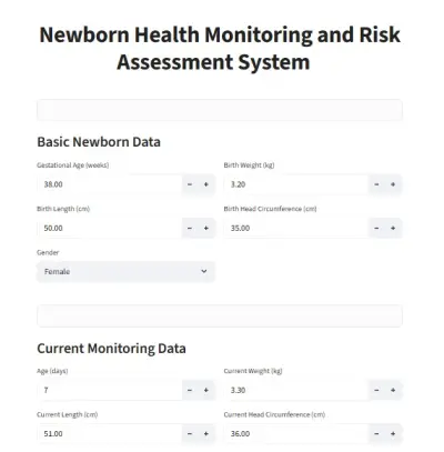 Newborn Health Monitoring & Risk Assessment System