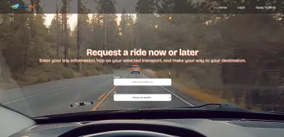 موقع اوبرتطبيق حجز سيارات (مشروع شبيه بأوبر)