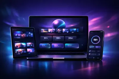 موقع بورتفوليو احترافي بتصميم عصري وأداء عالي لجذب العملاء