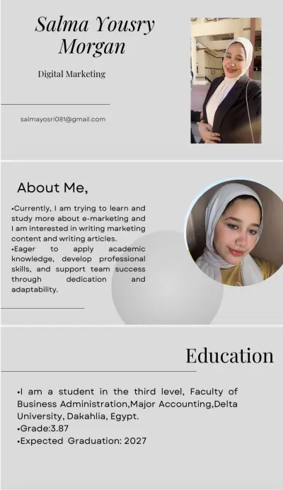 تصميم CV وPortfolio بشكل احترافي