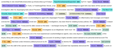 Entity recognition