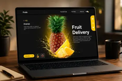 Pineapple Fruit Delivery Landing Page