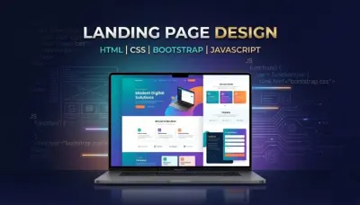 تصميم موقع إلكتروني احترافي ومتجاوب Front-End