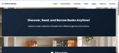 Online Library Website