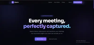 Meetra — منصة ذكاء اصطناعي لتحليل الاجتماعات