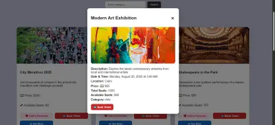 تطوير منصة حجز تذاكر وفعاليات متكاملة (Eventora - MEAN Stack)