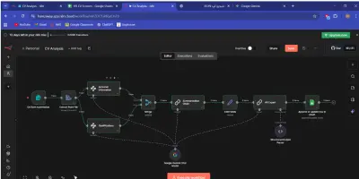 AI-Powered HR Workflow using n8n for Automated CV Analysis and Candidate Evaluation