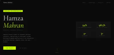 تصميم Portfolio Website احترافي