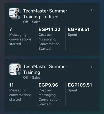 "TechMaster Academy  Training Campaign | إدارة الحملات الإعلانية الممولة لكورسات البرمجة والتكنولوجيا