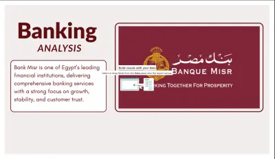 لوحة تحليلات مالية تفاعلية (Dashboard) لبنك مصر