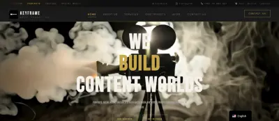 Keyframe – Media Production Landing Page