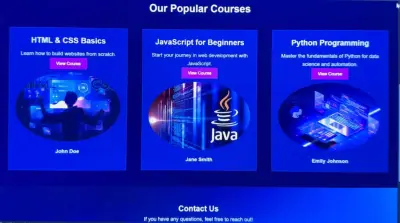 قمت بإنشاء صفحة ويب كنسخة تدريبية لصفحة حقيقية بهدف تطوير مهاراتي في تصميم وتطوير الواجهات الأمامية. عملت على إعادة تنفيذ تصميم الصفحة باستخدام HTML وCSS وBootstrap مع الاهتمام بجعل الصفحة متجاوبة لتعمل بشكل جيد على مختلف أحجام الشاشات.