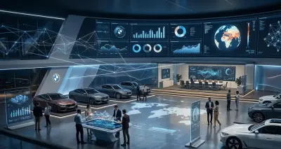 لوحة بيانات تفاعلية لتحليل المبيعات وكفاءة الموظفين لشركة BMW | Power BI