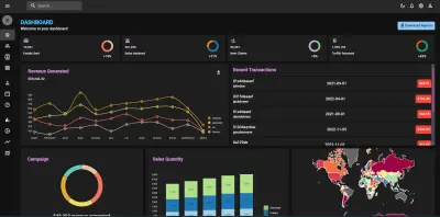 تصميم وتطوير Dashboard احترافي باستخدام React.js لعرض البيانات والتحكم الكامل