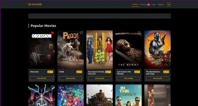 movie web application built with React and React Bootstrap