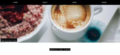 تصميم موقع كوفي شوب عصري (Cafe Website) متجاوب باستخدام HTML & CSS