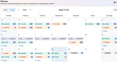 Content Planner لإدارة صفحات السوشيال ميديا