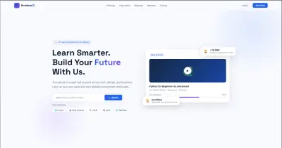 تصميم موقع منصة تعليمية متكاملة بواجهة عصرية واحترافية