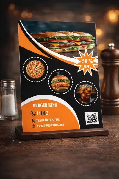 تصميم فلاير مطعم