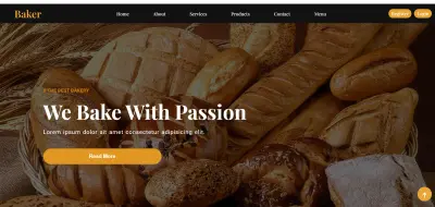 Responsive Bakery Website Design