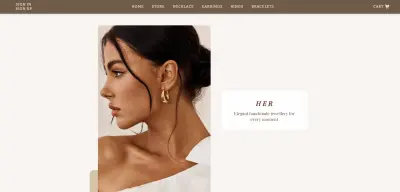 Interactive Jewelry Store Website (Elegant UI Design)