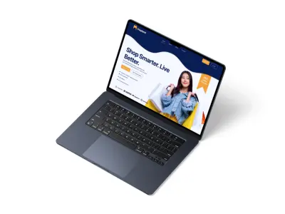 تصميم صفحه هبوط (Landing page) لمنصه للتسوق (Shopland)