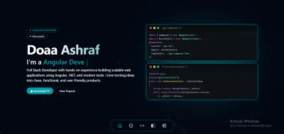 تصميم وتطوير موقع بورتفوليو شخصي/احترافي
