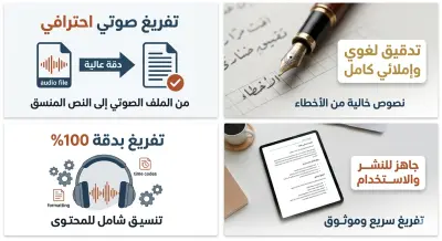 تحويل الملفات الصوتية والمرئية إلى نصوص احترافية