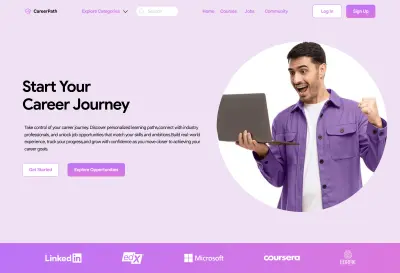 تصميم واجهة صفحة هبوط (Landing Page) احترافية وعصرية باستخدام Figma