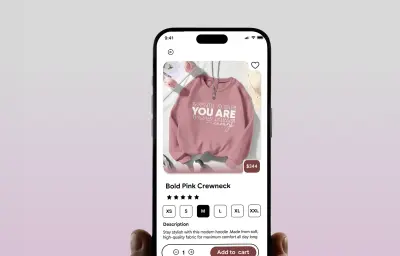 تصميم واجهة صفحة متجر إلكتروني للملابس احترافية بـ Figma