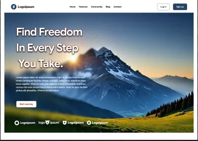 تصميم Landing Page احترافية ومتجاوبة (Responsive) باستخدام Figma