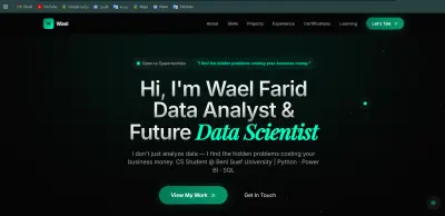 Modern Personal Portfolio Website